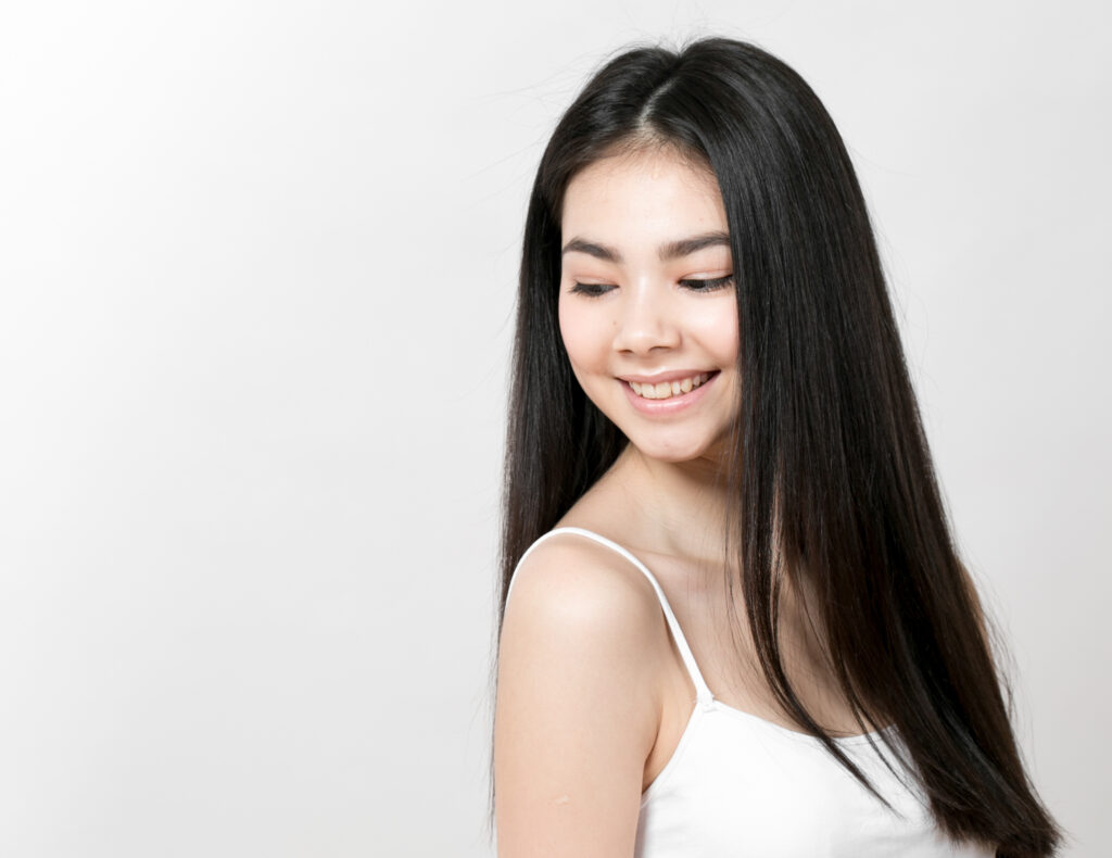 woman with healthy hair after tahead spa