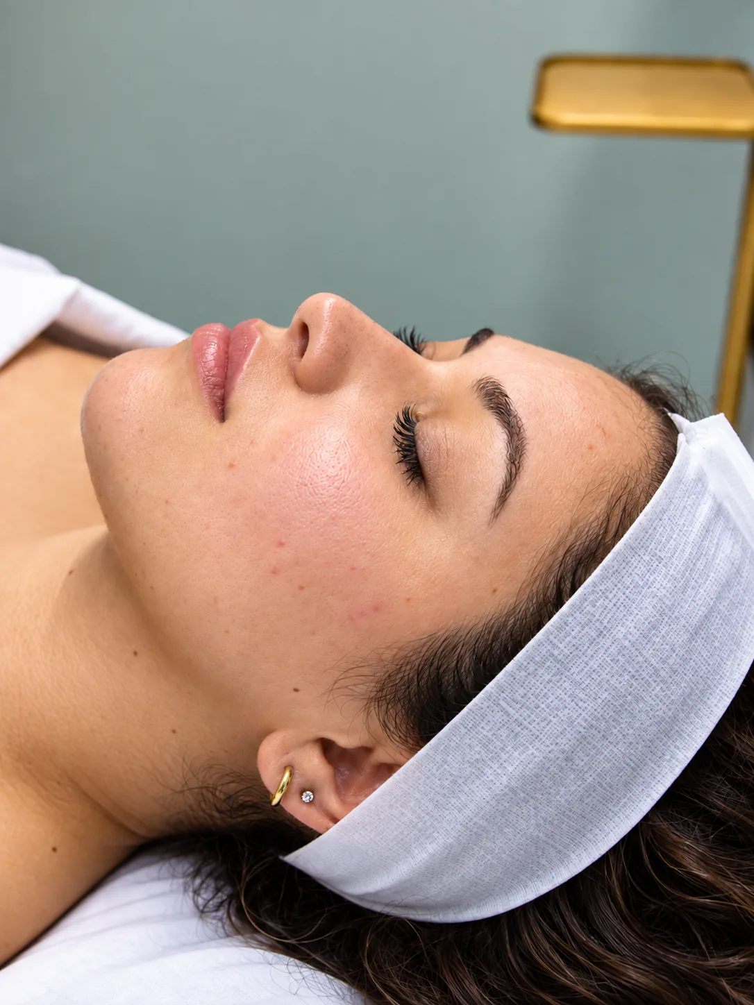 Microneedling w/ Exosomes at Skinholic Aesthetics & Laser, in the treatment room