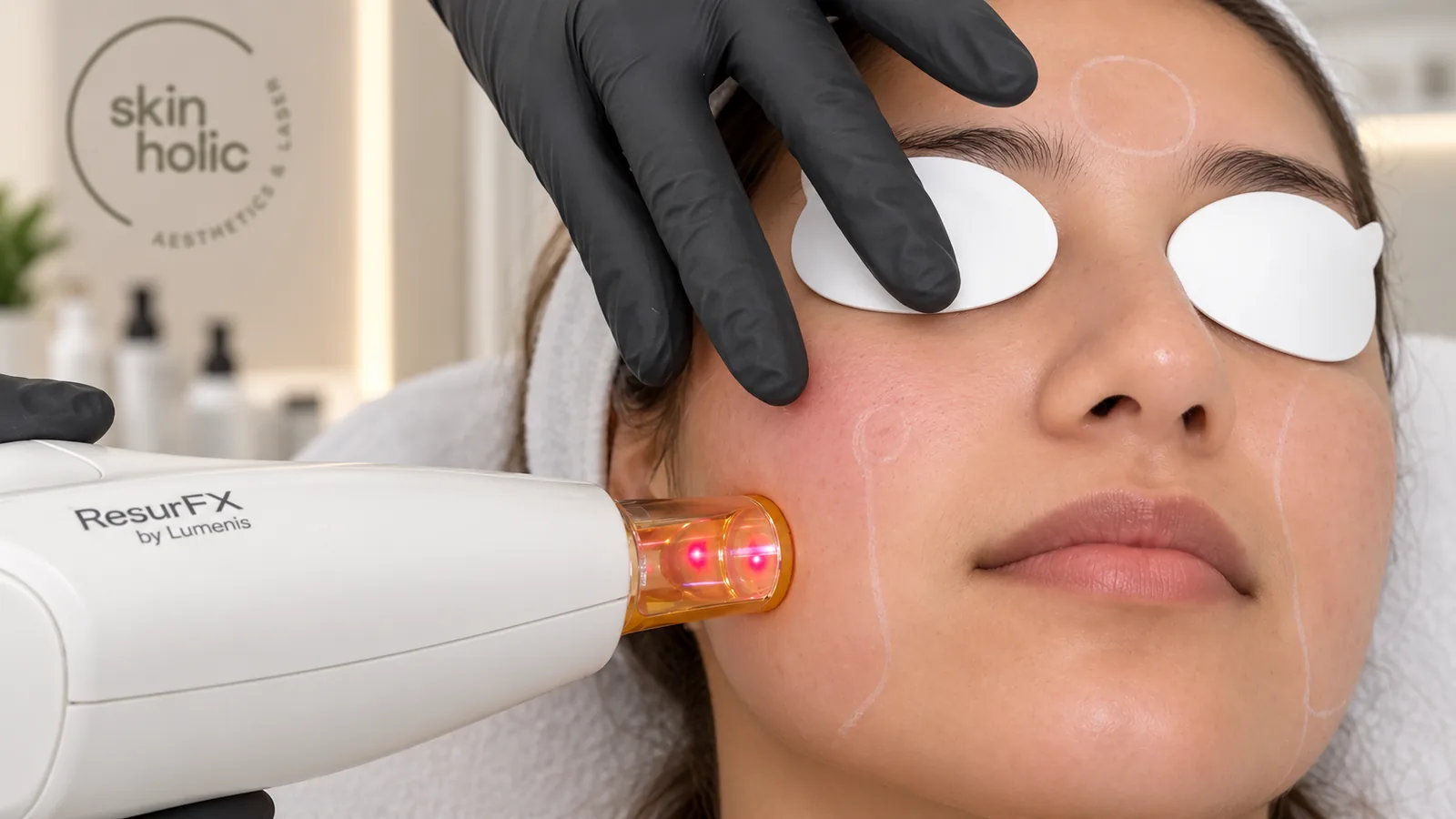 Skin Resurfacing at Skinholic Aesthetics & Laser, in the treatment room