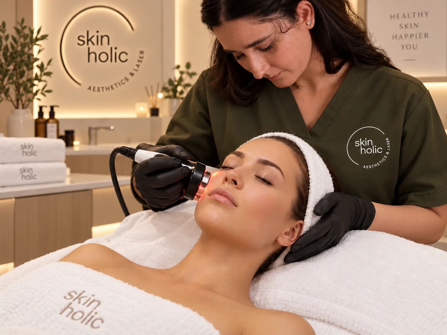 Skin Resurfacing at Skinholic Aesthetics & Laser, in the treatment room