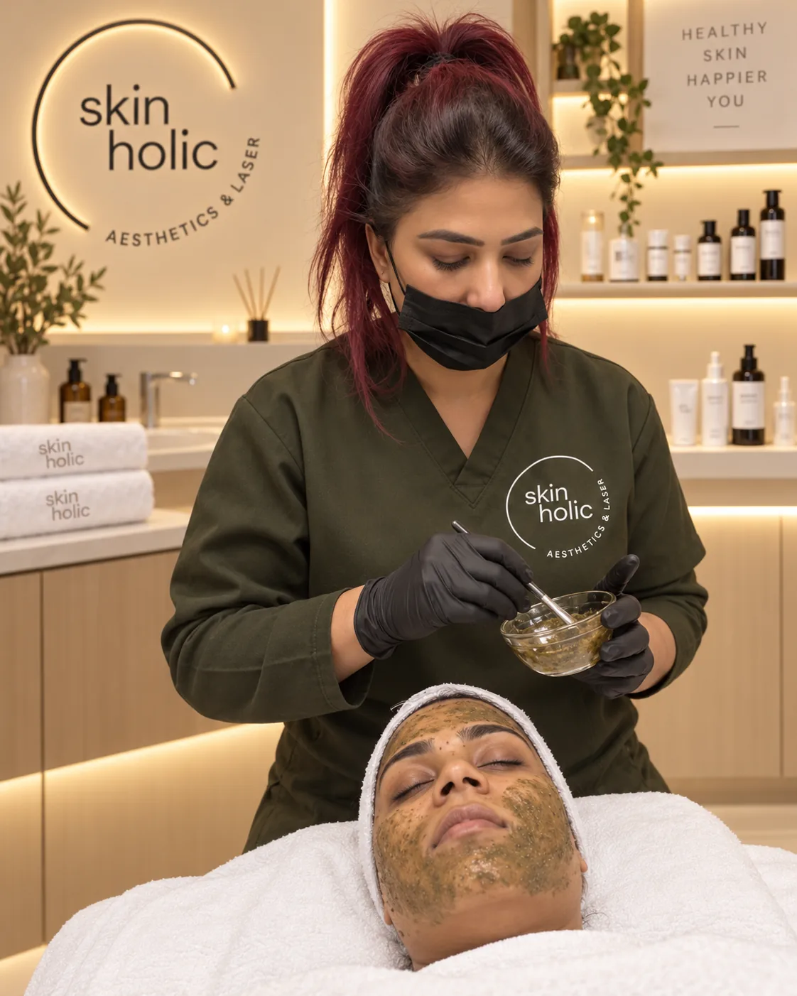 Apocalypsis Phyto-Peel at Skinholic Aesthetics & Laser, in the treatment room