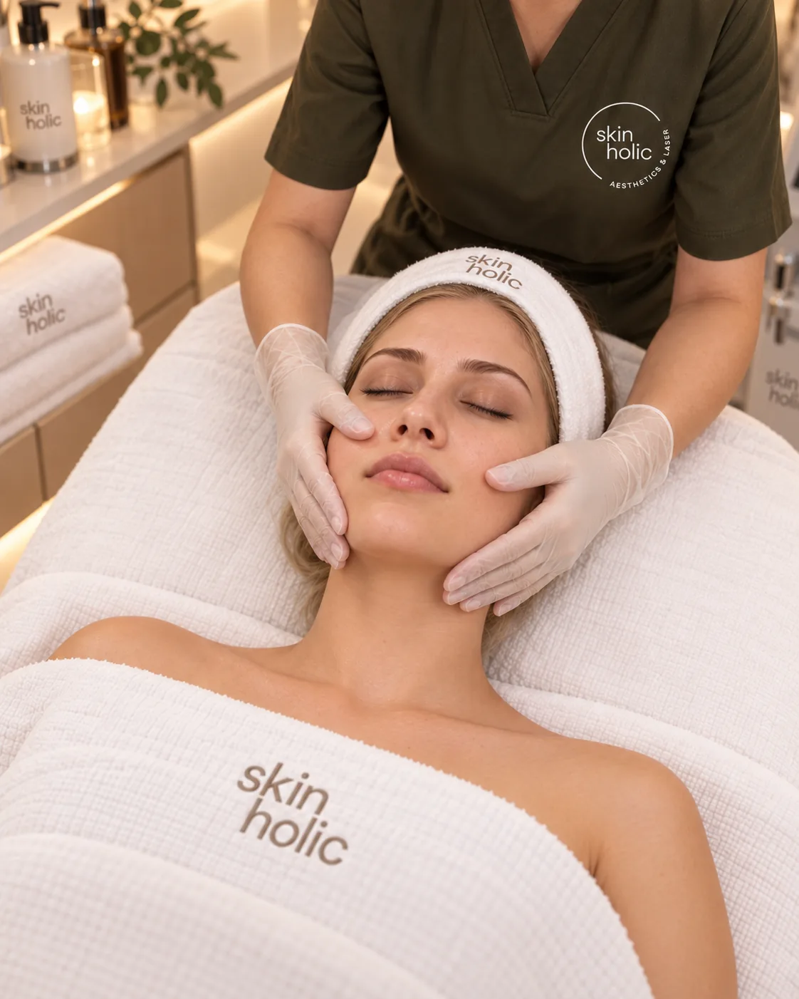 Skin Lightening at Skinholic Aesthetics & Laser, in the treatment room